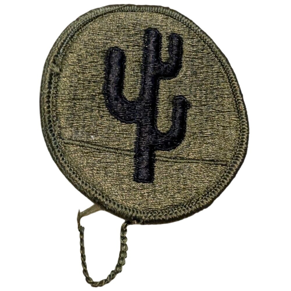 US Army 103rd Sustainment Shoulder‎ Command Patch Green Subdued Saguaro Cactus